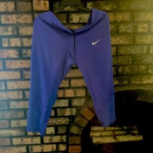 Blue Nike Epic Lux Women's Running Crops-2x